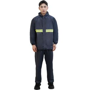 도매 패션 방수 옥스포드 방풍 내구성 하이킹 레인코트 슈트 야외 라이딩 성인 남성용 레인코트 바지 슈트 - Product Image 3