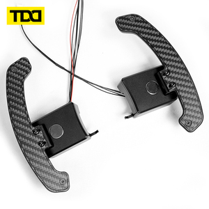แป้นเปลี่ยนเกียร์ TDD LED แม่เหล็กคาร์บอนไฟเบอร์ สำหรับพวงมาลัยมัสแตง จีที เชลบี้ - Product Image 1