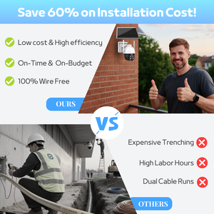 Eseecloud 2.4G 5G WiFi 1 objectif 4MP 4G carte SIM caméra de réverbère solaire vision nocturne carte mémoire PTZ caméra de sécurité sans fil - Product Image 4