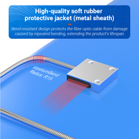 Penguat Sensor Serat Optik Output NPN PNP Sensor Optik Presisi Tinggi Jarak Jauh Pemasangan Sekrup Merek Lipoo