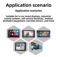 Pantalla Táctil Capacitiva Dual U P+G de 9 Pulgadas, Interfaz I2C, Admite Multitáctil de Alta Resolución, Apta para Navegación de Coche MP5