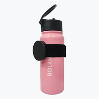 Sangle magnétique pour téléphone pour bouteilles et gobelets Stanley, support magnétique pour téléphone avec sangles élastiques pour une utilisation au gymnase, dans les caddies de courses