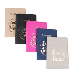 Carpeta de Tarjetas Personalizable de Cuero PU de Color Sólido con Logotipo Estampado, Organizador de Pasaportes de Viaje a Prueba de Agua y Anti-Pérdida, Moderno y Práctico para Uso Diario - Product Image 3