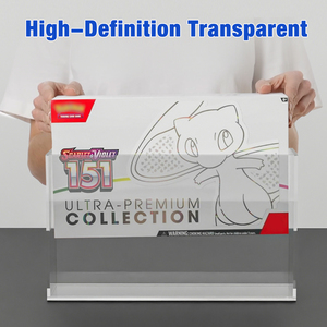 Dày Rõ Ràng UV Bảo Vệ Acrylic Pokemon 151 Siêu Cao Cấp Bộ Sưu Tập Hộp Acrylic 151 UPC Hiển Thị Trường Hợp Với Nam Châm Mạnh Mẽ - Product Image 4