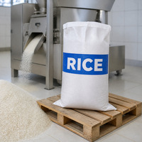 Sac tissé en plastique de 40 kg avec soufflet latéral et ouverture facile, impression de logo personnalisée pour l'emballage du riz, approvisionnement direct usine