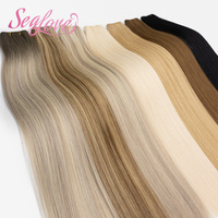 Nouvelles extensions de cheveux humains Flex Weft 22 pouces, extensions de cheveux Remy à la machine pour salon, extensions Flex Weft 100% cheveux humains