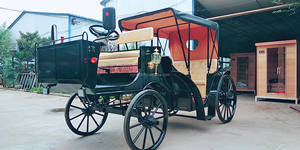 Carro de turismo sin caballos real europeo, parques de atracciones para paseos en carro eléctrico, venta de transporte especial - Product Image 5