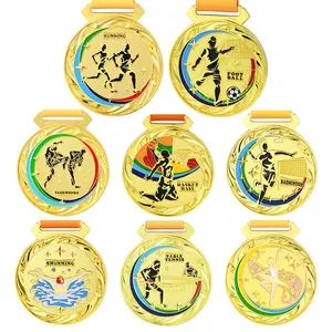 מדליות ספורט מתכת מותאמות אישית מדליות ריצה מותאמות אישית מדליון אופני שחייה טיפוס