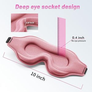 Máscara <span class=keywords><strong>de</strong></span> Ojos 3D <span class=keywords><strong>de</strong></span> Espuma Viscoelástica para <span class=keywords><strong>Dormir</strong></span>, Sin Compresión en los Ojos, Personalización OEM, MOQ <span class=keywords><strong>Bajo</strong></span> <span class=keywords><strong>de</strong></span> 100 Piezas - Product Image 5