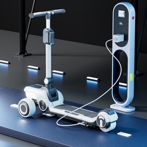 Scooter elettrico per bambini 3-10 <span class=keywords><strong>anni</strong></span> <span class=keywords><strong>2</strong></span> Kg to100 Kg Multi-funzionale tre ruote Scooter PU - Product Image 1