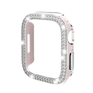 <span class=keywords><strong>Funda</strong></span> de reloj de diamantes de lujo para mujer para <span class=keywords><strong>Apple</strong></span> <span class=keywords><strong>Watch</strong></span> Ultra 2 4 6 8 10 SE Series Protector <span class=keywords><strong>Funda</strong></span> de parachoques para IWatch 40 42 44 49mm - Product Image 5