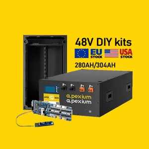 Apexium DIY Kits BMS 16Pcs Batterie Cellules Boîtier 48V Lifepo4 box 280Ah 304Ah 320Ah Apex 280 Kits