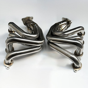 Coletor de Escape de Aço Inoxidável Longo para Chevrolet Corvette C8 62L 2020 Acabamento Polido de Alto Desempenho - Product Image 6