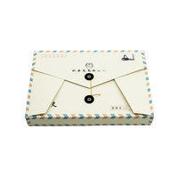 Boîtes d'emballage cadeau personnalisées écologiques, enveloppe postale en papier recyclable pour sachet de thé, stratification mate, gaufrage, revêtement UV