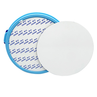 Boîtes à lunch rondes personnalisées par sublimation, contenants alimentaires pour enfants, sacs à lunch en plastique à transfert thermique DIY, petites boîtes bento vierges