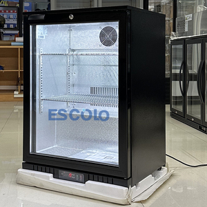 Mini refrigerador portátil, pequeña puerta de vidrio individual, botella de <span class=keywords><strong>Cocacola</strong></span>, pantalla de bebida, escaparate de agua Mineral, <span class=keywords><strong>nevera</strong></span> para exterior - Product Image 2
