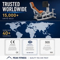 Appareil de musculation professionnel pliable à charge libre pour presse à jambes, capacité 1,6T, pour usage commercial en salle de sport