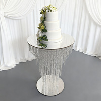 Support à gâteau de mariage transparent de style moderne, ornements de table de dessert au design romantique, fabriqué en Chine