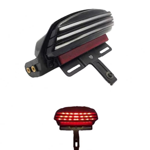 Accesorios universales para motocicleta, luz trasera LED, lámpara de señal de giro apta para Davidson CVO Dyna <span class=keywords><strong>Fat</strong></span> <span class=keywords><strong>Bob</strong></span> 2008-2013 - Product Image 4