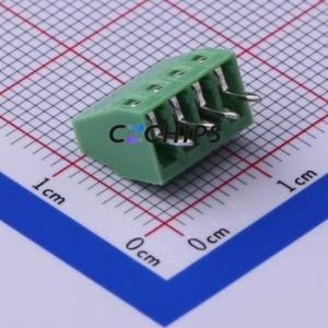 KF128-2.54-4P Screw Terminal Block Through hole Component (THT),P=2.54mm Connector 1x4P 2.54mm Green Through Hole - Product Image 2