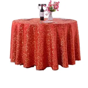 wholesale factory white round table cloth polyester table cover for restaurant wedding party tablecloths