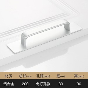 Aluminium Alloy Black Pull Handles <b>for</b> Balcony Bedroom Wardrobe Kitchen Furniture Warehouse Living Room Home Bar Hotel - Product Image 5