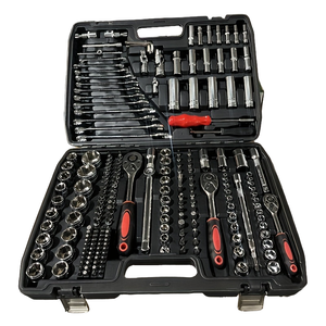 Juego <span class=keywords><strong>de</strong></span> Herramientas Profesional para Reparación <span class=keywords><strong>de</strong></span> Automóviles <span class=keywords><strong>de</strong></span> 216 Piezas con Llaves <span class=keywords><strong>de</strong></span> Trinquete <span class=keywords><strong>de</strong></span> Acero con Alto Contenido <span class=keywords><strong>de</strong></span> Carbono, Destornilladores <span class=keywords><strong>de</strong></span> Vaso para Coche, Cultivador y Estuche Rígido - Product Image 1