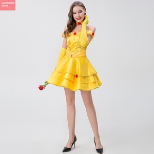 Disfraz de Princesa Bella Sexy para Halloween, Disfraz de Fantasía para Mujer Adulta, Disfraces de la Bella y la Bestia, Ropa de Cosplay de Anime para Mujer - Product Image 2