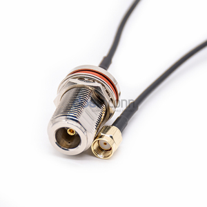 สายต่อขยาย RF แบบกันน้ำ หัวต่อ N ตัวเมียแบบ Bulkhead ไปยัง <span class=keywords><strong>RP</strong></span> SMA ตัวผู้ สาย RG174 สำหรับเสาอากาศและระบบดาวเทียม - Product Image 2