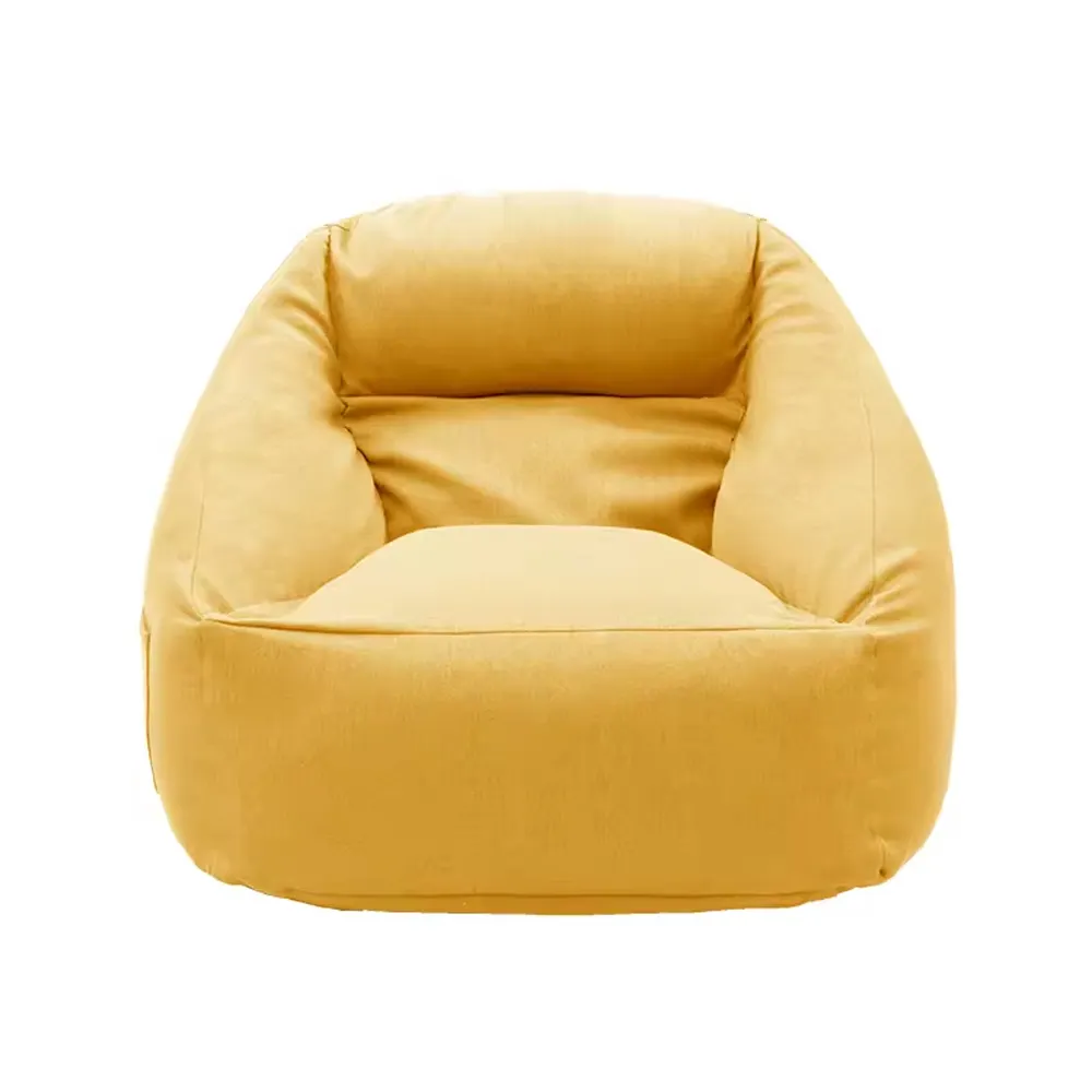 Accogliente sacco di fagioli Sitzsack moderno Beanbag Cover alla rinfusa soggiorno divano poltrona reclinabile Pouf sofà copri cuscino a sacco sedia