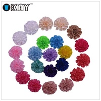 Vente en gros 100% nœuds de ruban de satin de polyester fleurs de carnsatin faites à la main décoratives pour accessoires de robe de mariage mélanger les couleurs