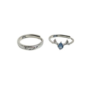 S925 Sterling <b>Silver</b> Deer Shape Open <b>Ring</b> Women's Jewelry Gift For Qixi Festival Simple Animal Design Fine <b>Rings</b> - Product Image 5