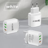 Chargeurs rapides Micro 3 ports USB, prises EU, US, UK, charge rapide QC3.0, chargeur de téléphone portable, adaptateur secteur USB C, protection contre les courts-circuits, EU