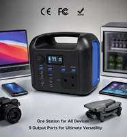 Station d'alimentation portable 600W avec sortie AC, batterie mobile haute capacité 576Wh avec charge rapide PD 100W pour CPAP