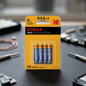4 Pezzi Batterie Alcaline Kodak Max Super 1,5V LR03 AAA Blister K4003 (10.000 Unità) - Product Image 3