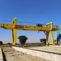 Grue portique à double poutre pour levage industriel, équipement de 50 tonnes et 30 tonnes