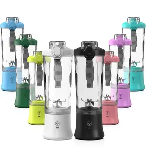 Desain Pabrik 600ml IP67 mesin pembuat jus listrik Travel Juicer otomatis dan pencampur penggiling blender portabel