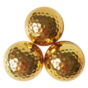 Pelotas de Golf Personalizadas con Logotipo del Cliente, de Doble Capa, Electrochapadas en Oro, con Impresión de Logotipo, Sets de Regalo Promocionales - Product Image 2