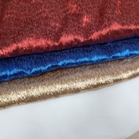 Desainer Mode Kain Brokat Jacquard Metalik Embos Benang Emas Mewah Elegan Biru Terbaru untuk Gaun Pesta JSF-2332