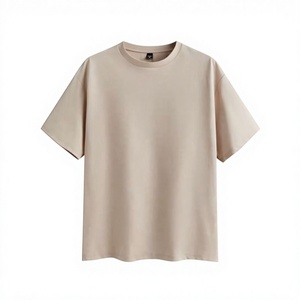 เสื้อยืดผู้ชายสีอ่อนเสื้อยืดลำลองคอตตอน100% ทรงโอเวอร์ไซส์เสื้อยืดหลวมๆเป็นมิตรกับสิ่งแวดล้อมออกแบบโลโก้ได้ตามต้องการ - Product Image 1