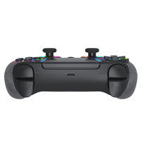 Control Inalámbrico BT con Iluminación RGB de Seis Ejes y Botones de Disparo Traseros con Motor de Vibración para PS5 y PC