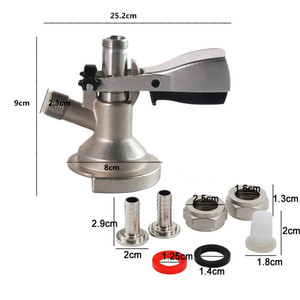 Accoppiatore-A/D/<span class=keywords><strong>S</strong></span>/<span class=keywords><strong>G</strong></span>-tipo fusto birra accoppiatore con o senza valvola di rilascio della pressione - Product Image 4