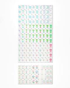 En stock: Juego de Mahjong de lujo de 160 fichas azules de América, de acrílico grabado de 4 capas, de 1.26*0.95*0.63 pulgadas, al por mayor, para viaje. - Product Image 5
