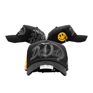 Casquettes <span class=keywords><strong>de</strong></span> baseball en daim personnalisées avec logo brodé, doublure satinée à 5 panneaux, modèle El Barbas, <span class=keywords><strong>noires</strong></span>, en gros - Product Image 5