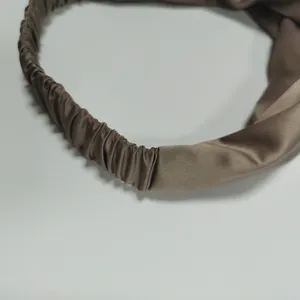 Mode-Ontwerper Zijde Satijnen Haarband 100% Pure Moerbei Spa Zijde Hoofdband Luxe
