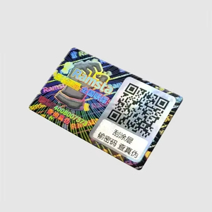 Custom <b>3D</b> Laser Hologram Sticker Security Seal Tamper Evident Void Warranty Adhesive Labels <b>with</b> QR Code - Product Image 1