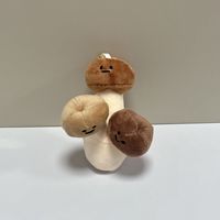 Porte-clés en peluche champignon mignon, dessin animé, plante, pendentif de sac en peluche douce, mini poupée en peluche, cadeau