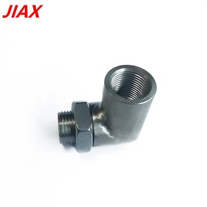 Universal 90° Exhaust Extension Fitting, Zinc-Plated Steel, M18x1.5 <b>Thread</b> for Engine Warning Light Elimination - Product Image 3