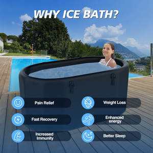 Tùy chỉnh OEM ODM xách tay Inflatable Ice bồn tắm lạnh Plunge bồn tắm cho người lớn athlets tập thể dục phục hồi - Product Image 4