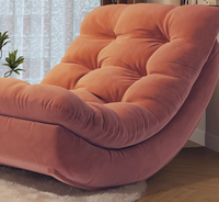Sillón Reclinable Moderno Moon, Sofá Rojo para Descanso, para el Hogar, Villa, Sala de Estar, para Adultos, con Función de Cama, con Perchero